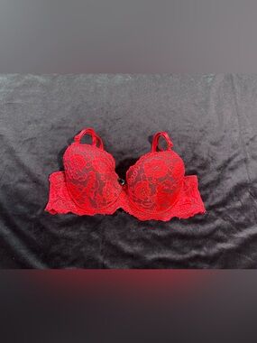 Red Lace Push-Up Bra - Women Intimates & Sleepwear